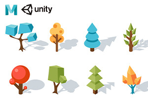 Modellazione della vegetazione per giochi mobili 3D in Maya e Unity