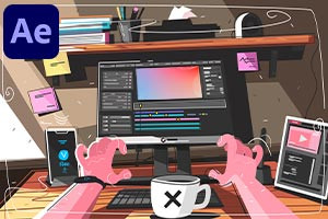 Animação de gradiente e colisão - Adobe After Effects