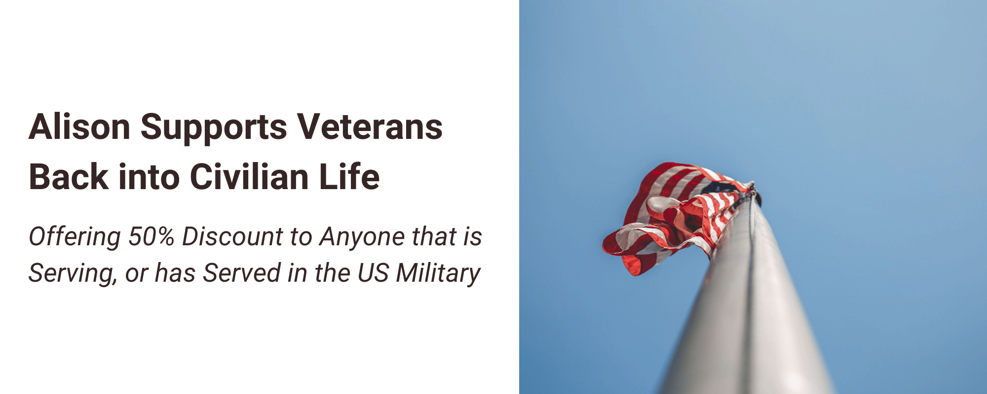 Alison Supports Veterans Back into Civilian Life