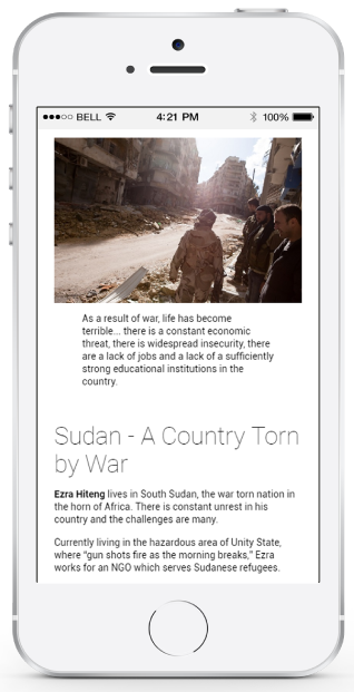 Alison helping refugees